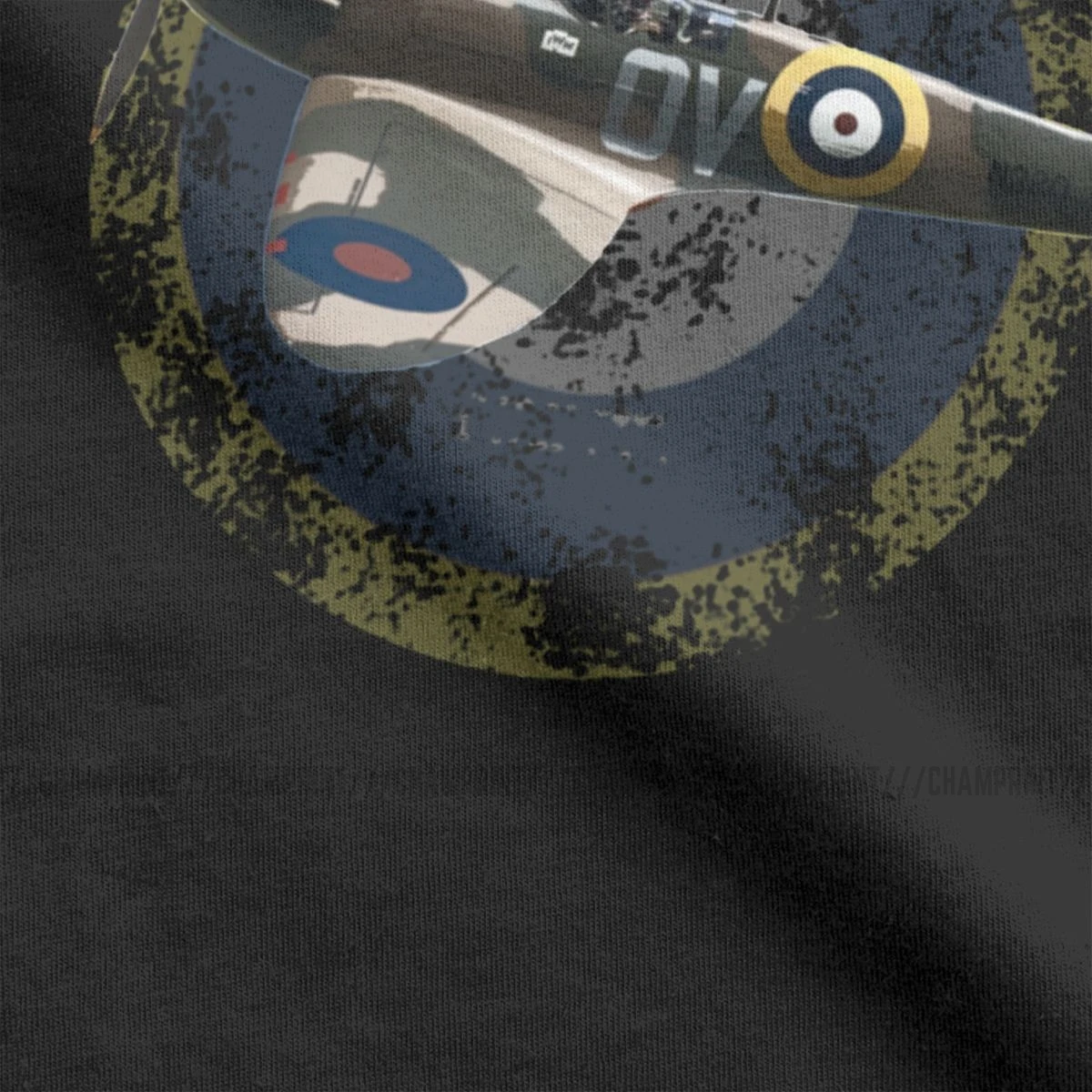 Мужская футболка из хлопка с короткими рукавами британская RAF supersea Spitfire Fighter Plane WW2