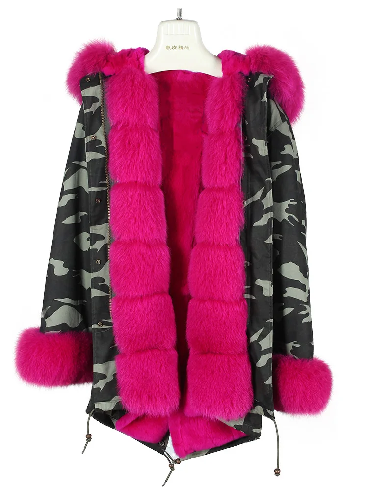 Cotton Parka Real Fur Coat Winter Jacket Women Natural Fox Fur Collar Hood Fox Fur Liner Thick Warm Outerwear Detachable
Cotton Parka Real Fur Coat Winter Jacket Women Natural Fox Fur Collar Hood Fox Fur Liner Thick Warm Outerwear Detachable