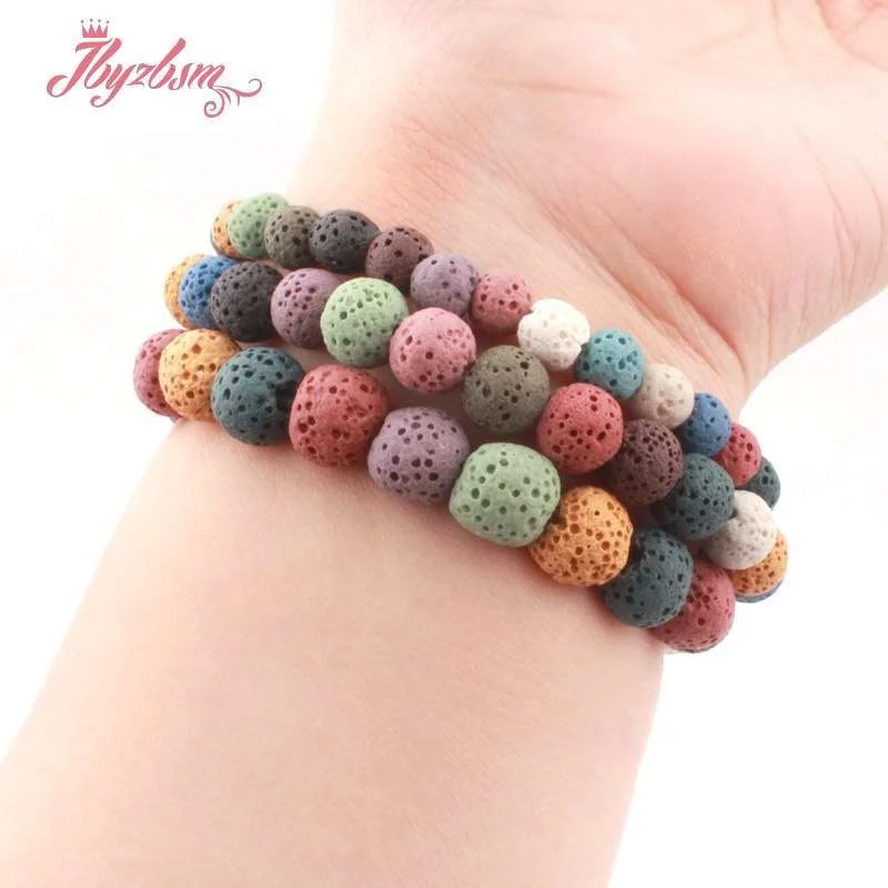 Natural AA Grade Lava Rock Stone Bracelet Round Stone Beads 6/8/10mm For Women Gift Fashion Jewerly Bracelet 7" free shipping
Natural AA Grade Lava Rock Stone Bracelet Round Stone Beads 6/8/10mm For Women Gift Fashion Jewerly Bracelet 7" free shipping