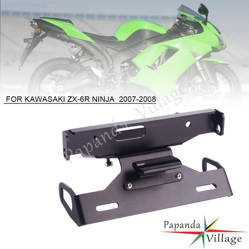 LED Light License Plate Bracket Holder Support Registration Plate Number Frame Kit For KAWASAKI ZX-6R NINJA ZX6R 2007-2008
LED Light License Plate Bracket Holder Support Registration Plate Number Frame Kit For KAWASAKI ZX-6R NINJA ZX6R 2007-2008