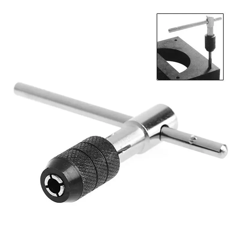 Adjustable Ratcheting T-Handle Tap Wrench M3-M6 Reamer Hand Tool Hand Tool Adjustable Ratcheting T-Handle Tap Wrench Hand Tools
Adjustable Ratcheting T-Handle Tap Wrench M3-M6 Reamer Hand Tool Hand Tool Adjustable Ratcheting T-Handle Tap Wrench Hand Tools