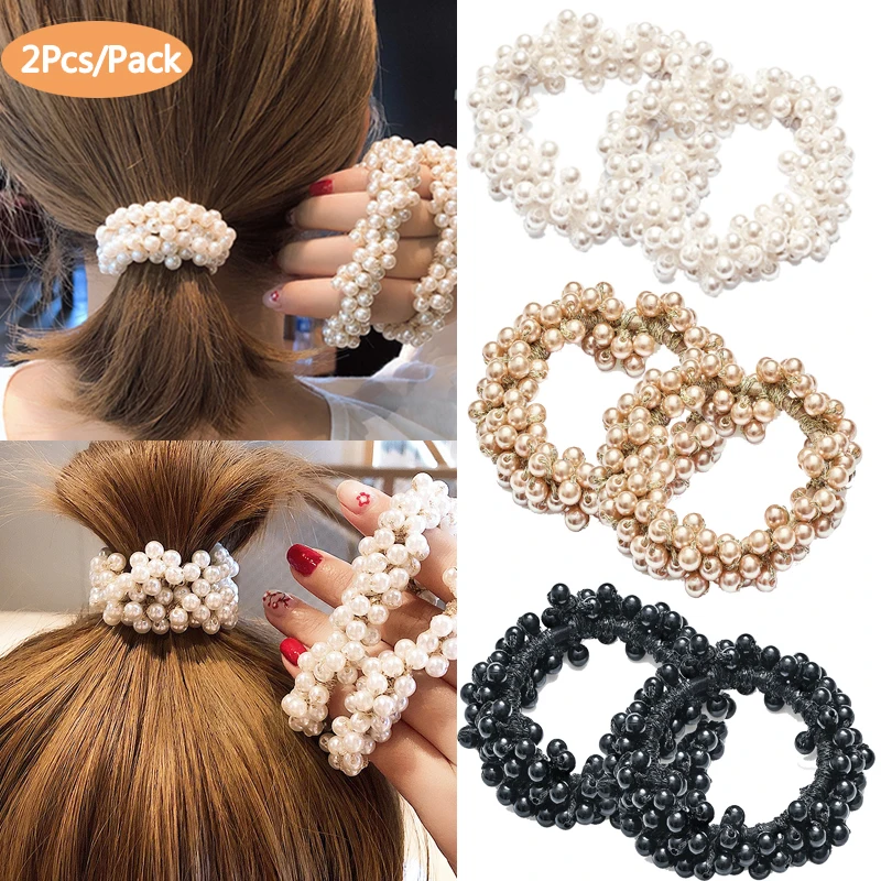 2pcs Pearl Hair Bands Women Girls Scrunchie Ponytail Holder Pearl Women Hair Bands Elastic Rubber Rope Ties Hair Accessories
2pcs Pearl Hair Bands Women Girls Scrunchie Ponytail Holder Pearl Women Hair Bands Elastic Rubber Rope Ties Hair Accessories