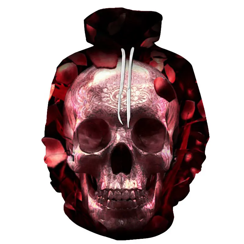 Streetwear 3D printing cool skull head creative autumn and winter sweater fashion hooded hip-hop personality O-neck
Streetwear 3D printing cool skull head creative autumn and winter sweater fashion hooded hip-hop personality O-neck