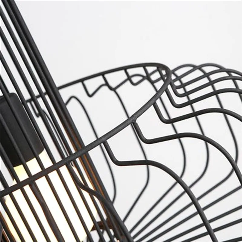 Modern Minimalist Wrought Iron Lantern Chandelier Nordic Personality Art Restaurant Living Room Lamp LED Bulbs Cord Pendant E27 
Modern Minimalist Wrought Iron Lantern Chandelier Nordic Personality Art Restaurant Living Room Lamp LED Bulbs Cord Pendant E27