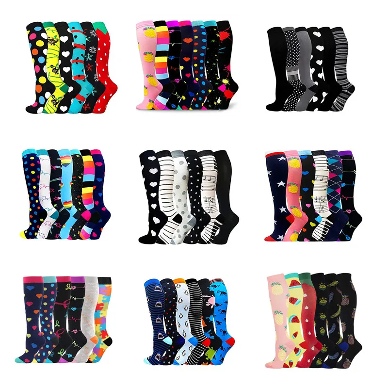 3/5/6 Pairs Compression Stocking Women Knee High 30mmHg Edema Diabetes Varicose Veins Running Sports Travel Compression Socks
3/5/6 Pairs Compression Stocking Women Knee High 30mmHg Edema Diabetes Varicose Veins Running Sports Travel Compression Socks