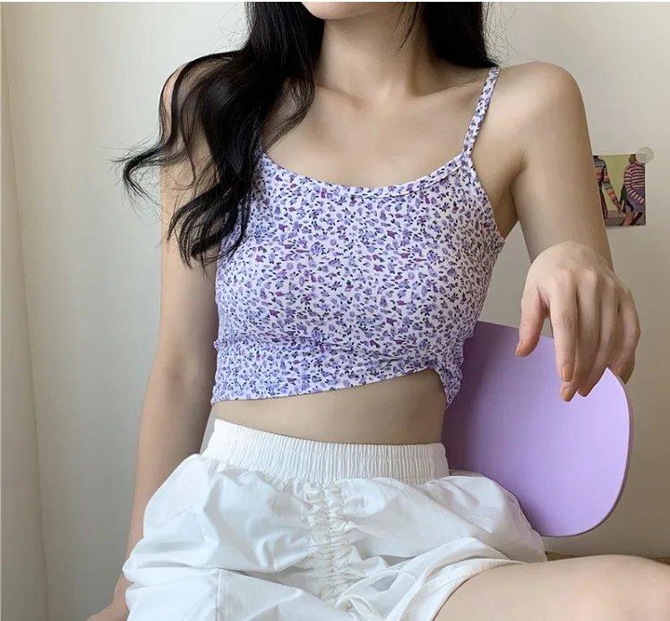 ATHVOTAR Girl Printing Flower Top Young Crop Top One-Piece Cotton Underwear Comfortable Small Fresh Backless Camisole
ATHVOTAR Girl Printing Flower Top Young Crop Top One-Piece Cotton Underwear Comfortable Small Fresh Backless Camisole