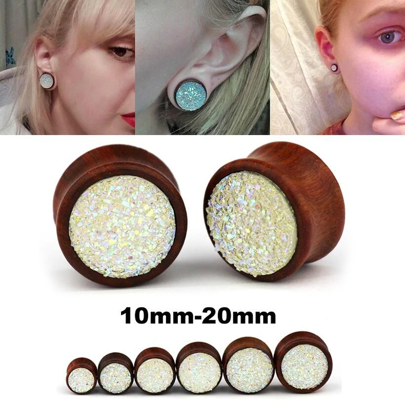 2PCS Wood Ear Plug Tunnels Gauges Earrings Ear Flesh Piericing Tunnel Earlet Expander Stretcher Punk Body Jewelry for Women Men
2PCS Wood Ear Plug Tunnels Gauges Earrings Ear Flesh Piericing Tunnel Earlet Expander Stretcher Punk Body Jewelry for Women Men