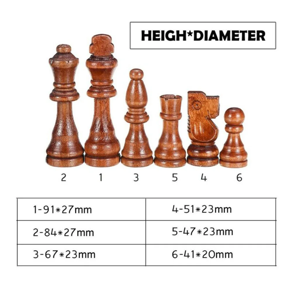32pcs/set Wooden Carved Chess Pieces Hand Crafted Set Large 82mm King Size Toys Children Birthdays Christmas Gift Chess Games
32pcs/set Wooden Carved Chess Pieces Hand Crafted Set Large 82mm King Size Toys Children Birthdays Christmas Gift Chess Games