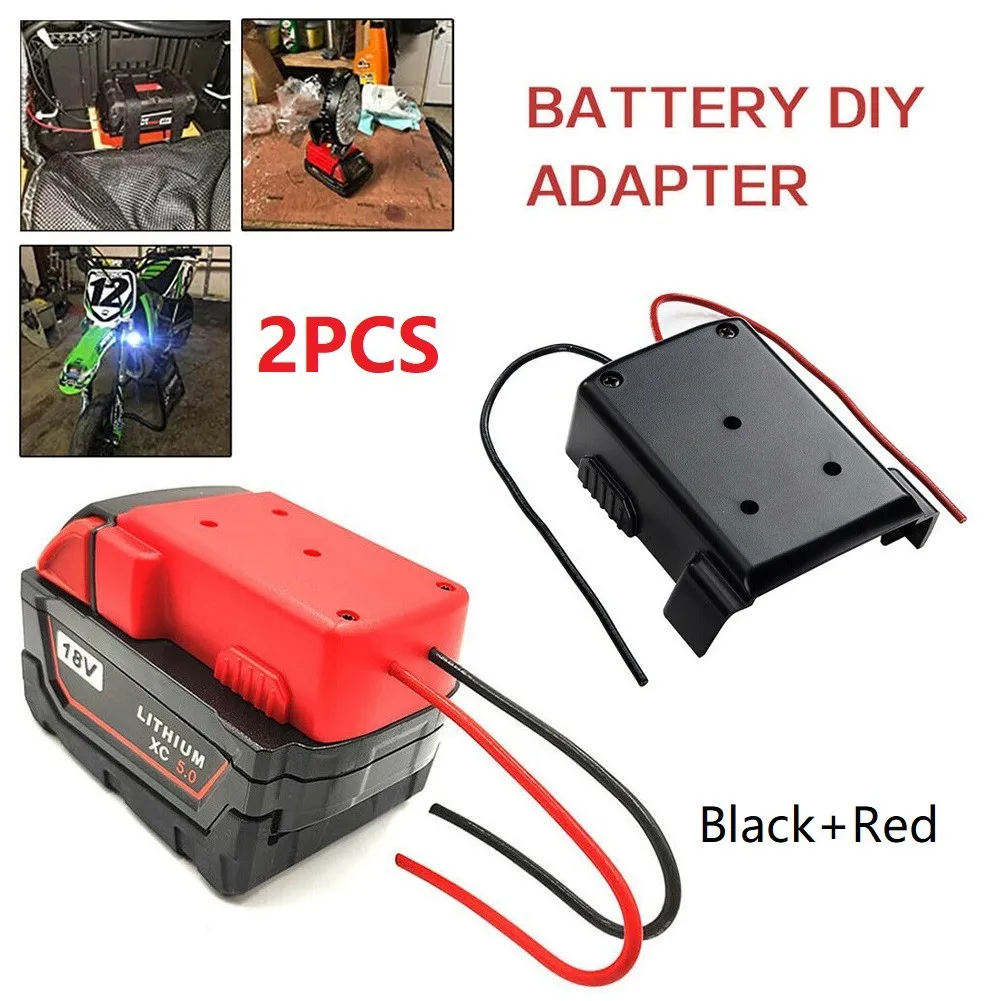 2pcs Battery Adapter For Milwaukee M18 18V Li-Ion Battery Power Connector Adapter Dock Holder With 12 Awg Wires DIY Power Tools
2pcs Battery Adapter For Milwaukee M18 18V Li-Ion Battery Power Connector Adapter Dock Holder With 12 Awg Wires DIY Power Tools