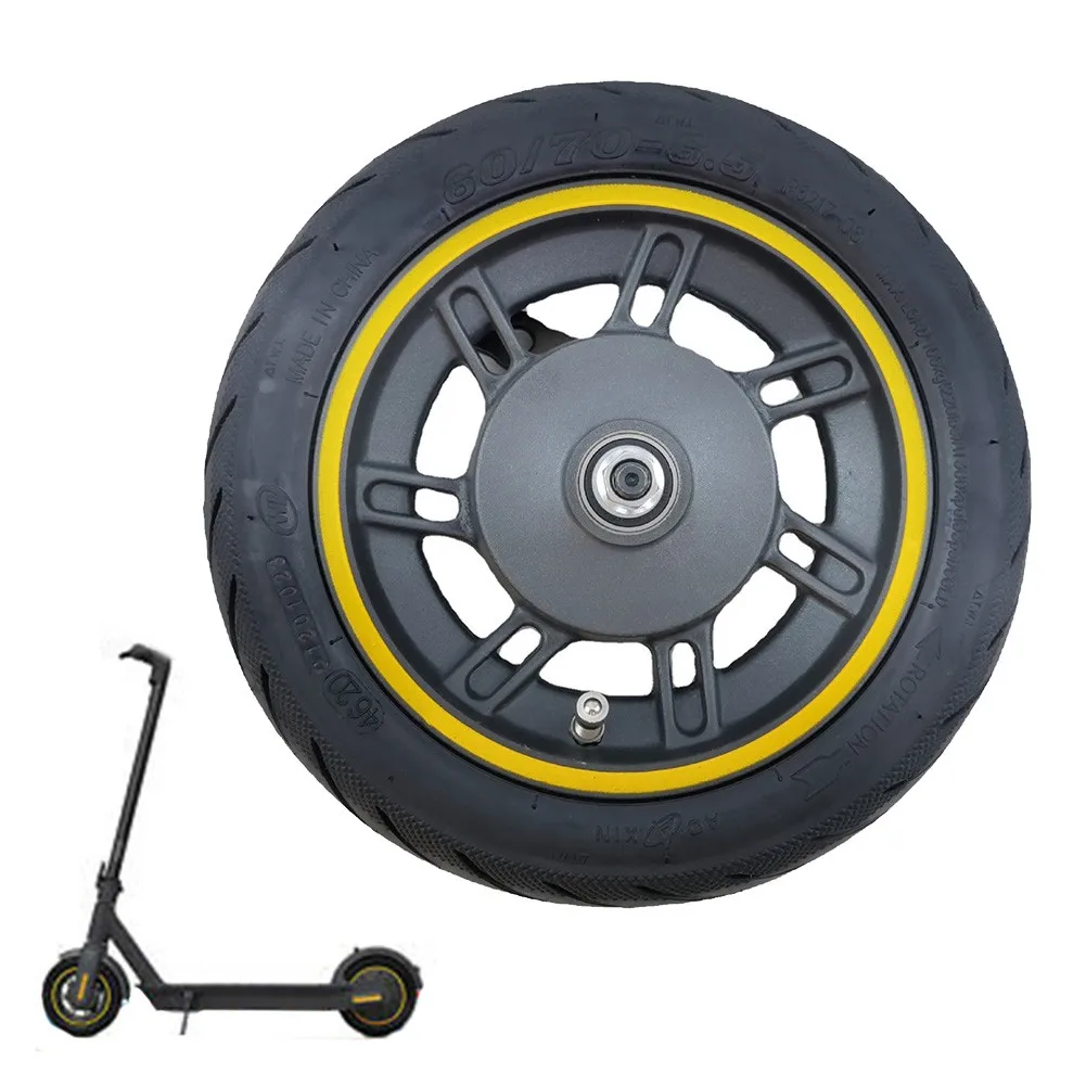 10 Inch Front Wheel Hub With Vacuum Tubeless Tyre 60/70-6.5 For Ninebot Max G30 Electric Scooter Drum Brake Auxiliary Wheel
10 Inch Front Wheel Hub With Vacuum Tubeless Tyre 60/70-6.5 For Ninebot Max G30 Electric Scooter Drum Brake Auxiliary Wheel