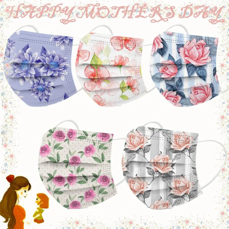10/50PCS Adult Flower Face Masks Women Disposable Mask Xmas 3ply Mouth Flower Mask Face Cover Decoration
10/50PCS Adult Flower Face Masks Women Disposable Mask Xmas 3ply Mouth Flower Mask Face Cover Decoration