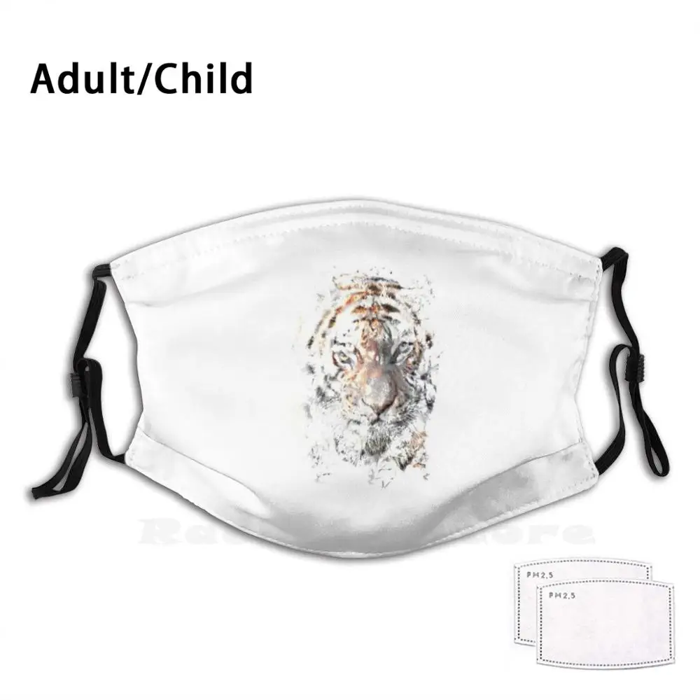 Маска-Тигр с фильтром для защиты от пыли, тигр и Джо 
Маска-Тигр с фильтром для защиты от пыли, тигр и Джо