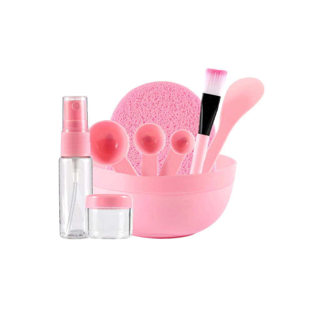 

9Pcs/Set Face Mask Mixing Bowl Set DIY Facemask Mixing Tool Kit With Bowl Stick Brush Gauge Spoon Makeup Tools