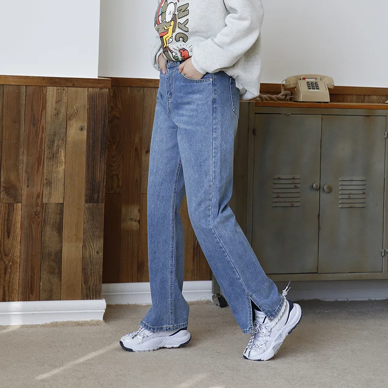 F~F 2021 Fall New Style Plus Size Straight Loose Jeans Women's Fashion All-Match Casual Split Jeans Pure Cotton
F~F 2021 Fall New Style Plus Size Straight Loose Jeans Women's Fashion All-Match Casual Split Jeans Pure Cotton