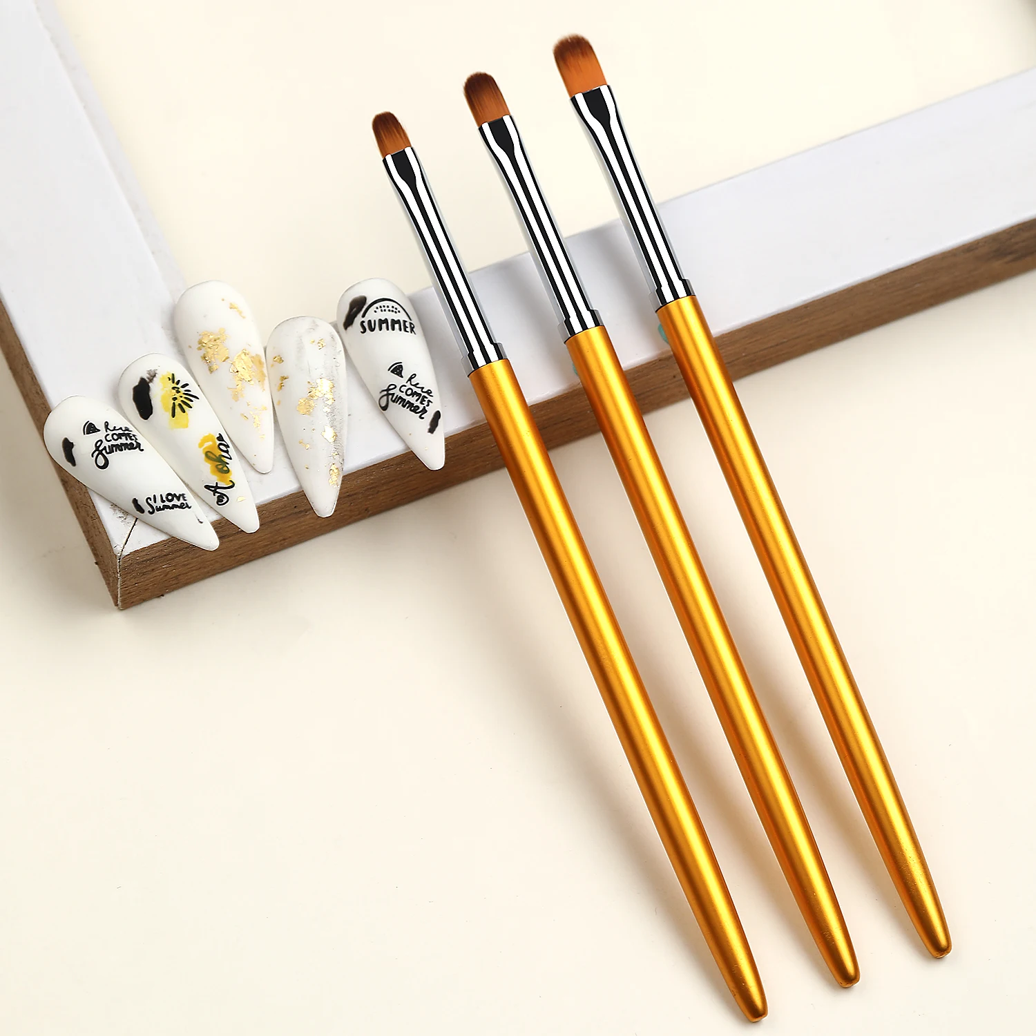 Nail Brush Set 3 Different Sizes Of Metal Handle Set Suitable For Professional Salon Or Household Gel Nail Brush
Nail Brush Set 3 Different Sizes Of Metal Handle Set Suitable For Professional Salon Or Household Gel Nail Brush