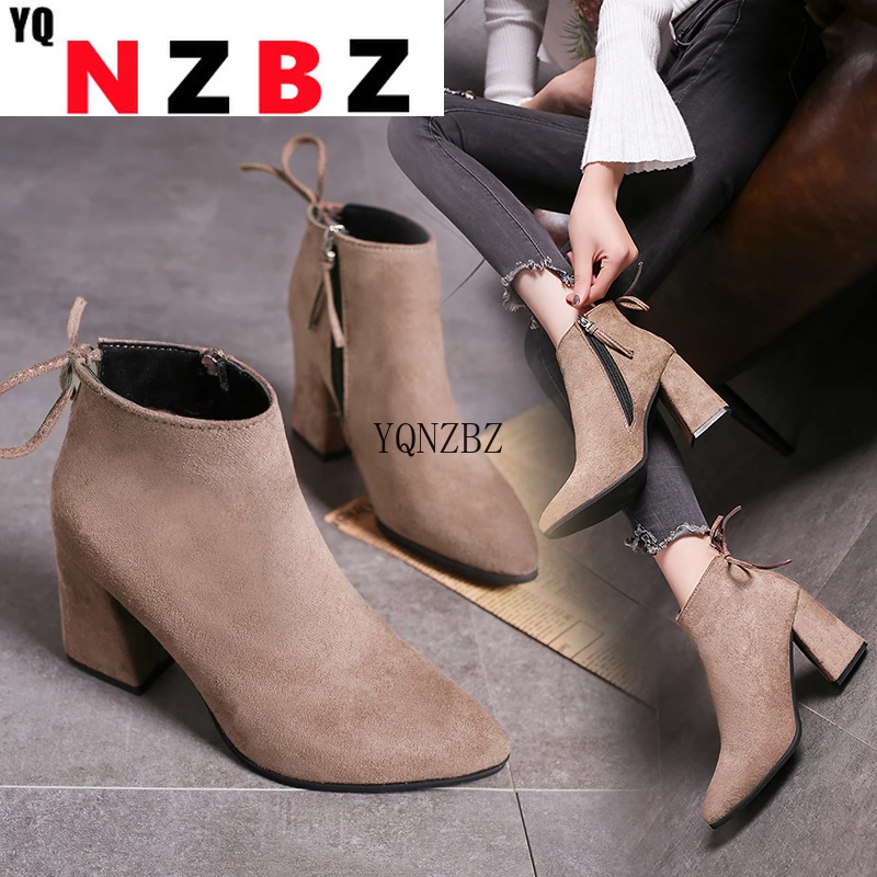 YQNZBZ Autumn Winter Women Boots High Heel Shoes Pointe Toe Women Ankle Boots Female Winter Boots Women Shoes Size 35 45
YQNZBZ Autumn Winter Women Boots High Heel Shoes Pointe Toe Women Ankle Boots Female Winter Boots Women Shoes Size 35 45