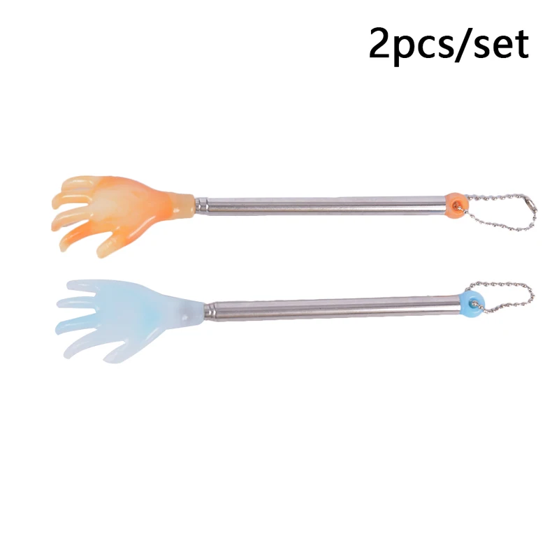 1/2pc Telescopic Stainless Steel Claw Massager For Back Massage Promotion Tool Blood Circulation Relax Health Scratcher - купить по