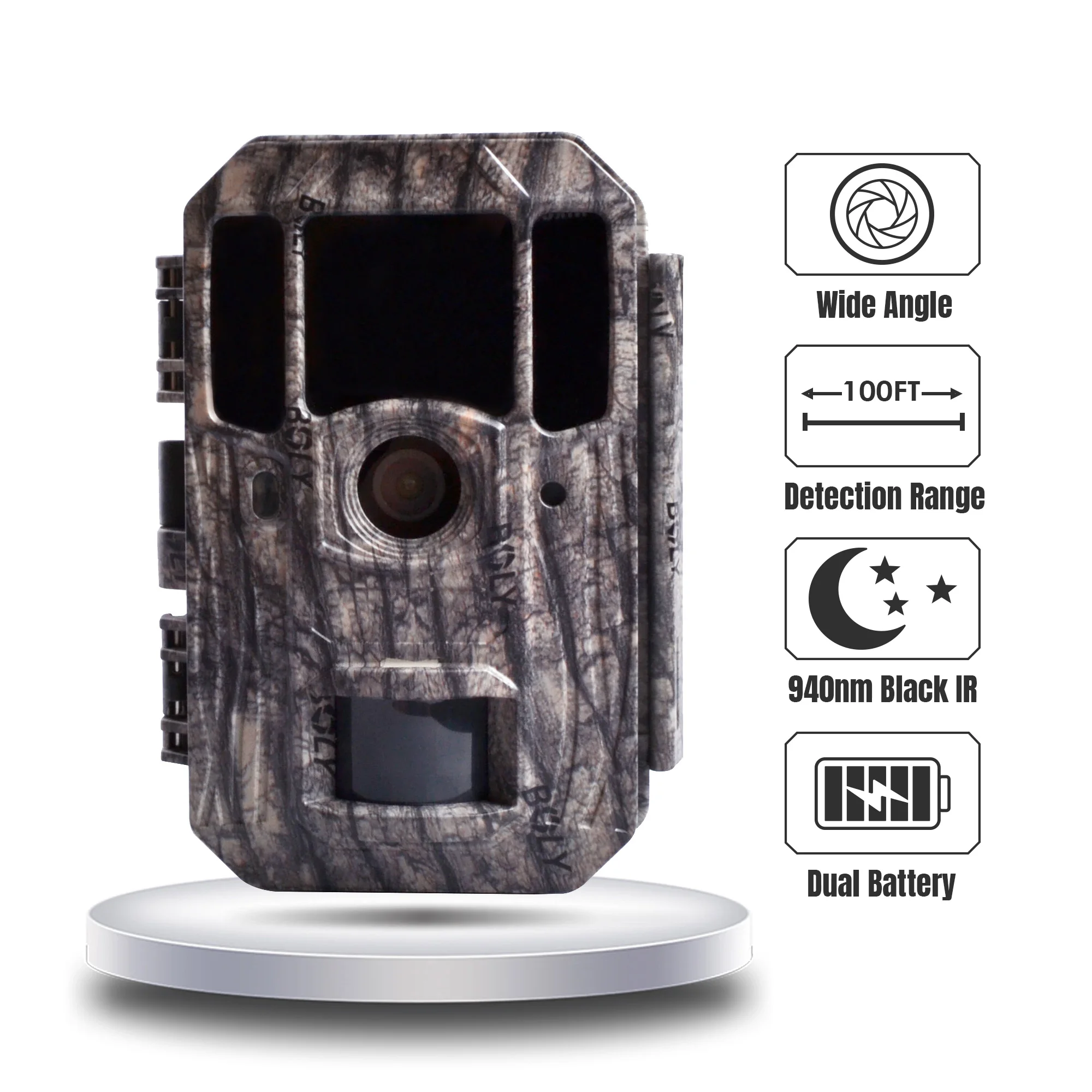 Hunting Camera 4K Video Boly High End No Glow IR 110 Degree FOV Game Gamera Support 5 pcs of 18650 battery or 8 AA battery
Hunting Camera 4K Video Boly High End No Glow IR 110 Degree FOV Game Gamera Support 5 pcs of 18650 battery or 8 AA battery