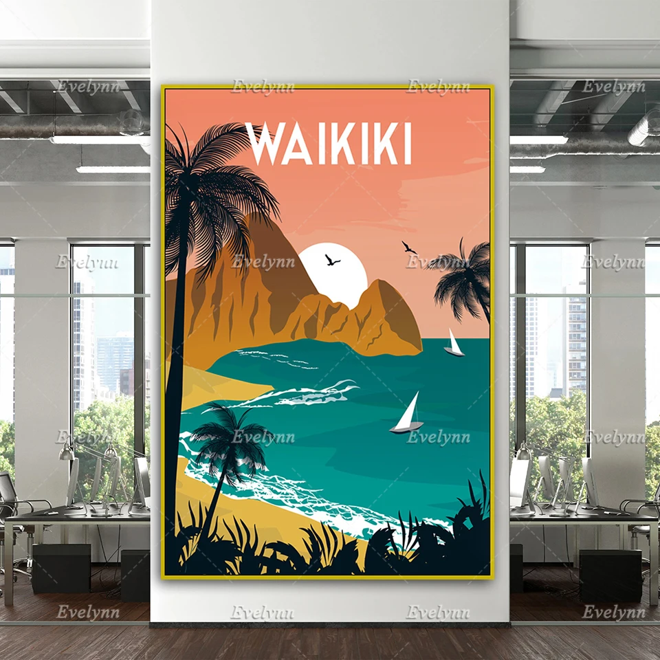Waikiki Travel Print, Retro Waikiki Poster, Hawaii Travel Wall Art, Hawaii Poster, Hawaii Print Home Decor Canvas Unique Gift
Waikiki Travel Print, Retro Waikiki Poster, Hawaii Travel Wall Art, Hawaii Poster, Hawaii Print Home Decor Canvas Unique Gift