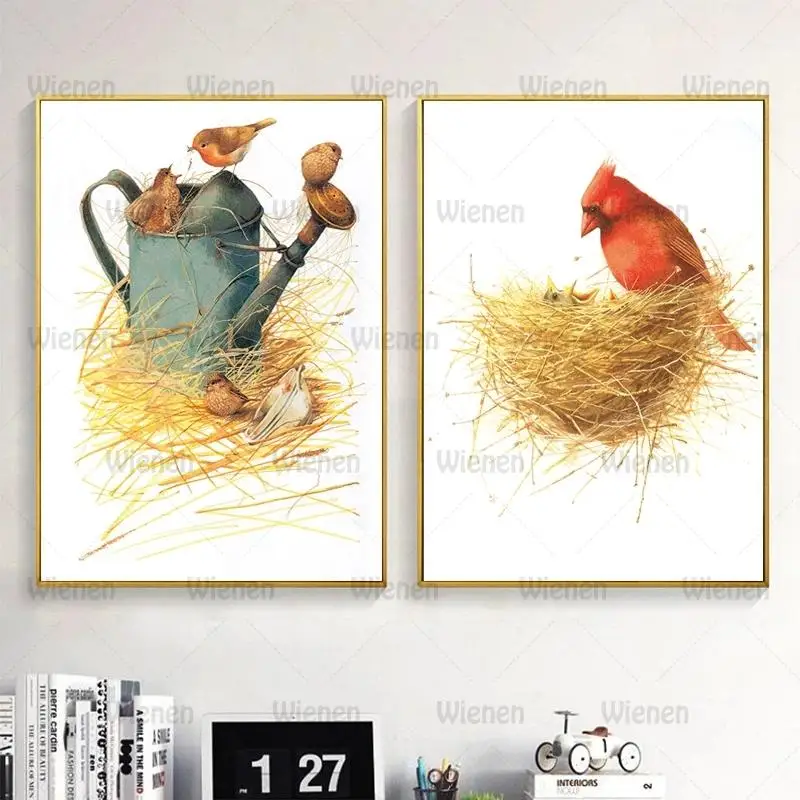 Canvas Painting Retro Bird Painting for Livingroom Nostalgic Childhood Poster Pastoral Print Wall Art Picture Home Decoration
Canvas Painting Retro Bird Painting for Livingroom Nostalgic Childhood Poster Pastoral Print Wall Art Picture Home Decoration