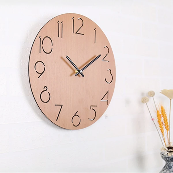 Creative Wall Clock Living Room Minimalist Modern Home Round Personality Silent Solid Wood Fashion(Light Brown)
Creative Wall Clock Living Room Minimalist Modern Home Round Personality Silent Solid Wood Fashion(Light Brown)