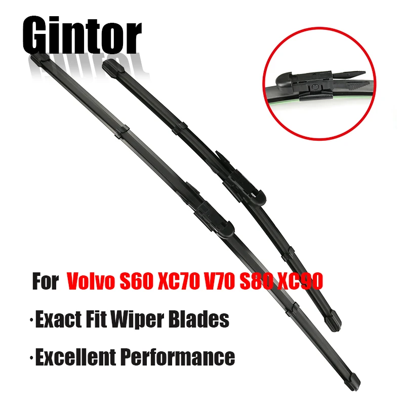 Gintor AUTO Car Wiper LHD Front Wiper Blades For Volvo S60 XC70 V70 S80 XC90 Windshield Windscreen Front Window 24"+22"
Gintor AUTO Car Wiper LHD Front Wiper Blades For Volvo S60 XC70 V70 S80 XC90 Windshield Windscreen Front Window 24"+22"