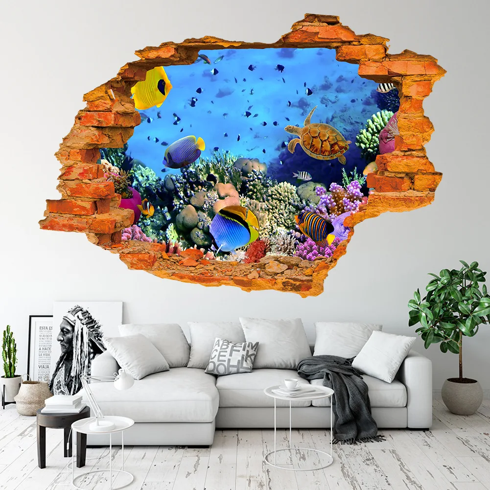 Подводный 3D стикер наклейка на стену для детской комнаты Фреска домашний Декор виниловые наклейки на стену
Подводный 3D стикер наклейка на стену для детской комнаты Фреска домашний Декор виниловые наклейки на стену