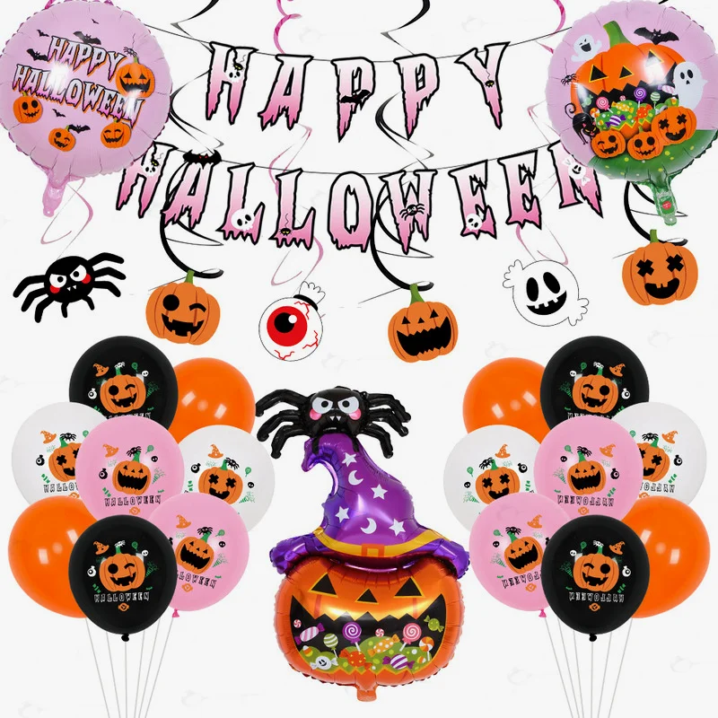 Halloween Balloon Party Decoration Shaped Pumpkin Spider Ghost Festival Children Funny Halloween Aluminum Balloon Foil Wholesale 
Halloween Balloon Party Decoration Shaped Pumpkin Spider Ghost Festival Children Funny Halloween Aluminum Balloon Foil Wholesale
