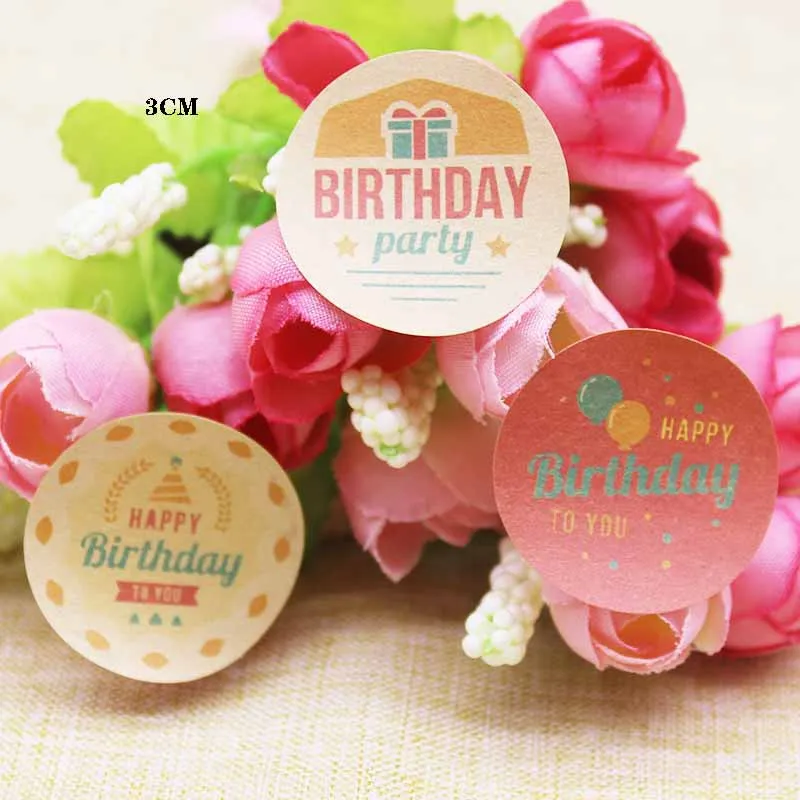 100pc Flower design 3cm Happy birthday gifts sticker label round shape self labes Happy mother's day gifts tag labels
100pc Flower design 3cm Happy birthday gifts sticker label round shape self labes Happy mother's day gifts tag labels