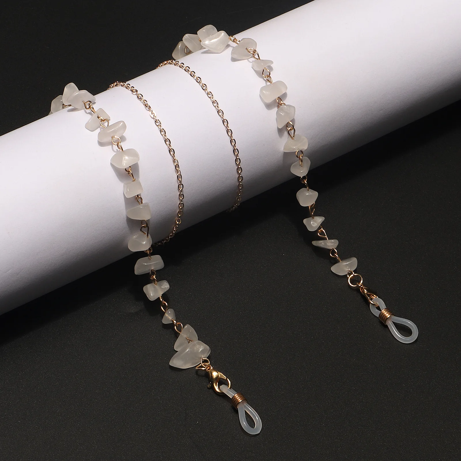 Fashion Women white crystal Handmade glasses chain mask chain Simple Necklace Jewelry
Fashion Women white crystal Handmade glasses chain mask chain Simple Necklace Jewelry