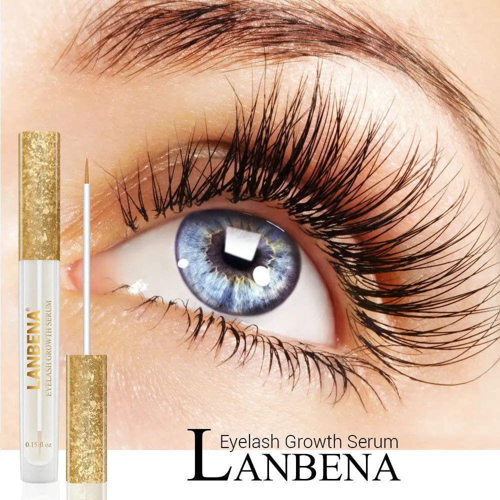 LANBENA Eyelash Growth Eye Serum 7Day Eyelash Enhancer Longer Fuller Thicker Lashes Eyelashes and Eyebrows Eye Care