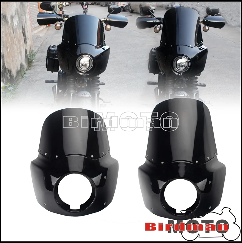 Black Front Light Mask Cowl 5 3/4" Cut Out Headlight Fairing For Harley Dyna Wide Glide Street Bob FXD FXDWG Chopper Custom
Black Front Light Mask Cowl 5 3/4" Cut Out Headlight Fairing For Harley Dyna Wide Glide Street Bob FXD FXDWG Chopper Custom