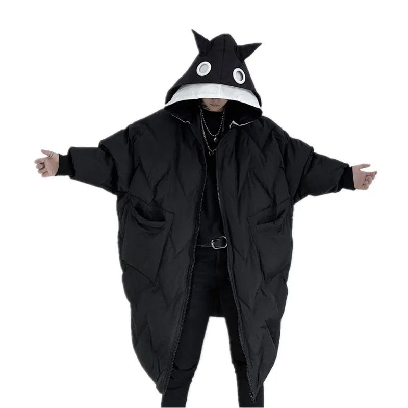2019!Winter wear personality color cartoon hooded cotton coat for men and women couples long loose loose lazy cotton jacket tide 
2019!Winter wear personality color cartoon hooded cotton coat for men and women couples long loose loose lazy cotton jacket tide