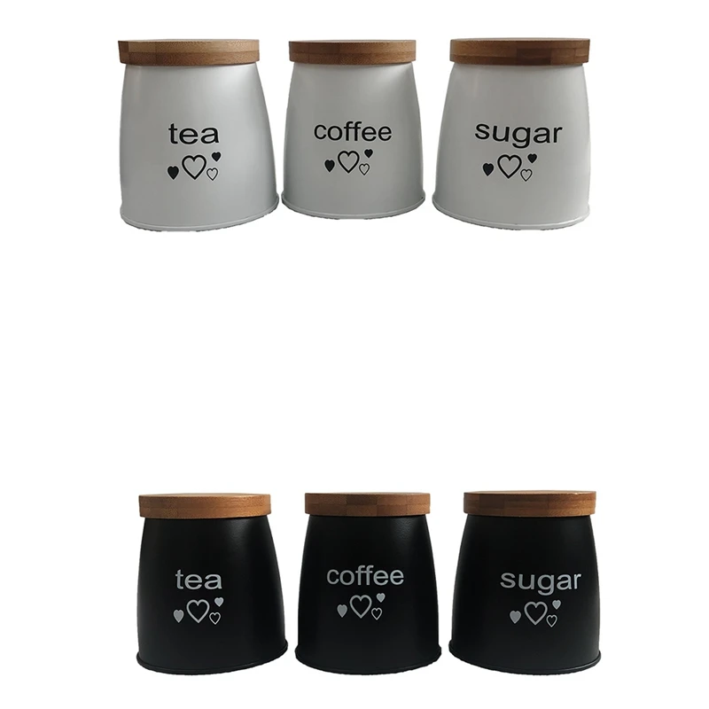 3Pcs Canister Sets For Kitchen Counter With Labels Sugar Coffee Tea Storage For Organization
3Pcs Canister Sets For Kitchen Counter With Labels Sugar Coffee Tea Storage For Organization