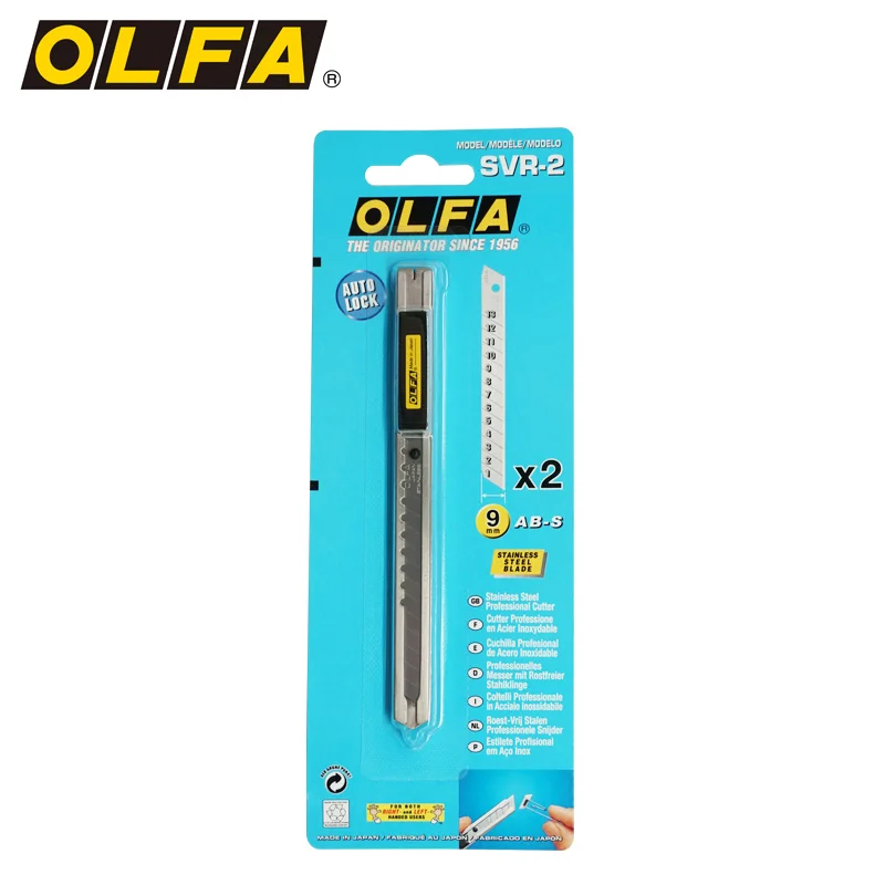 Olfa standard glass car film sticking knife 9mm paper cutting knife 8b automatic locking art knife SVR-2
Olfa standard glass car film sticking knife 9mm paper cutting knife 8b automatic locking art knife SVR-2