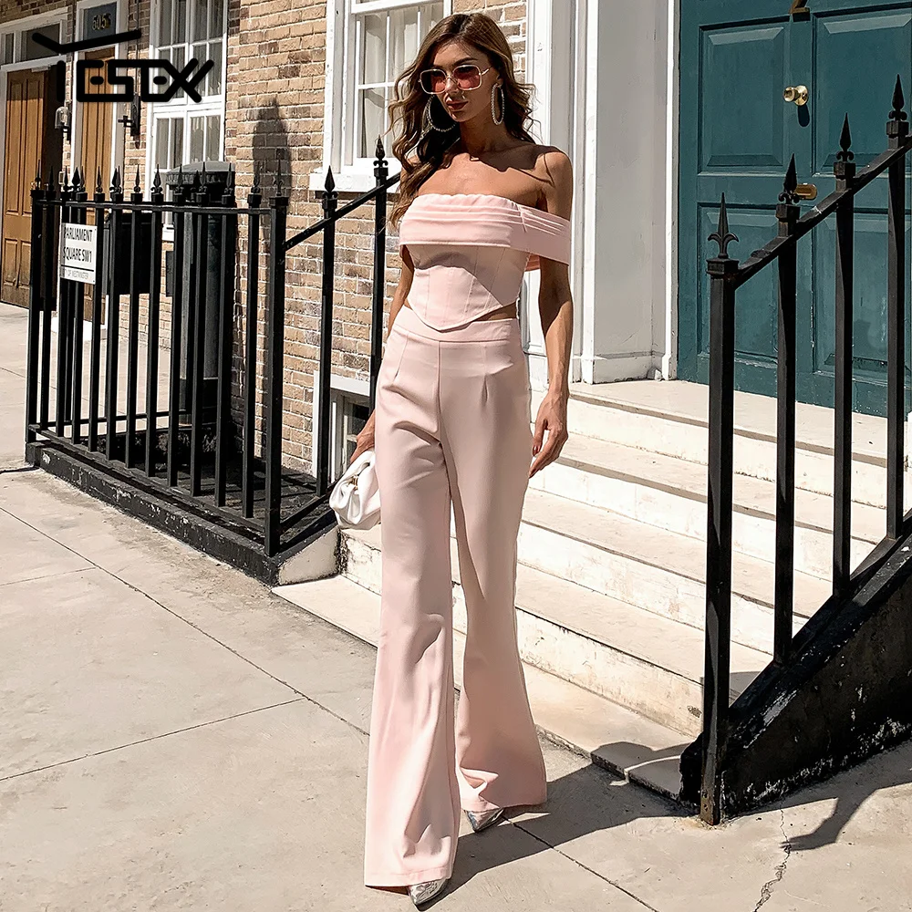 Yesexy 2020 Sexy Off Shoulder Women Sets Summer Solid Color Crop Top and Long Pants Suit Women Casual 2 Pieces Suit Sets M0964 
Yesexy 2020 Sexy Off Shoulder Women Sets Summer Solid Color Crop Top and Long Pants Suit Women Casual 2 Pieces Suit Sets M0964