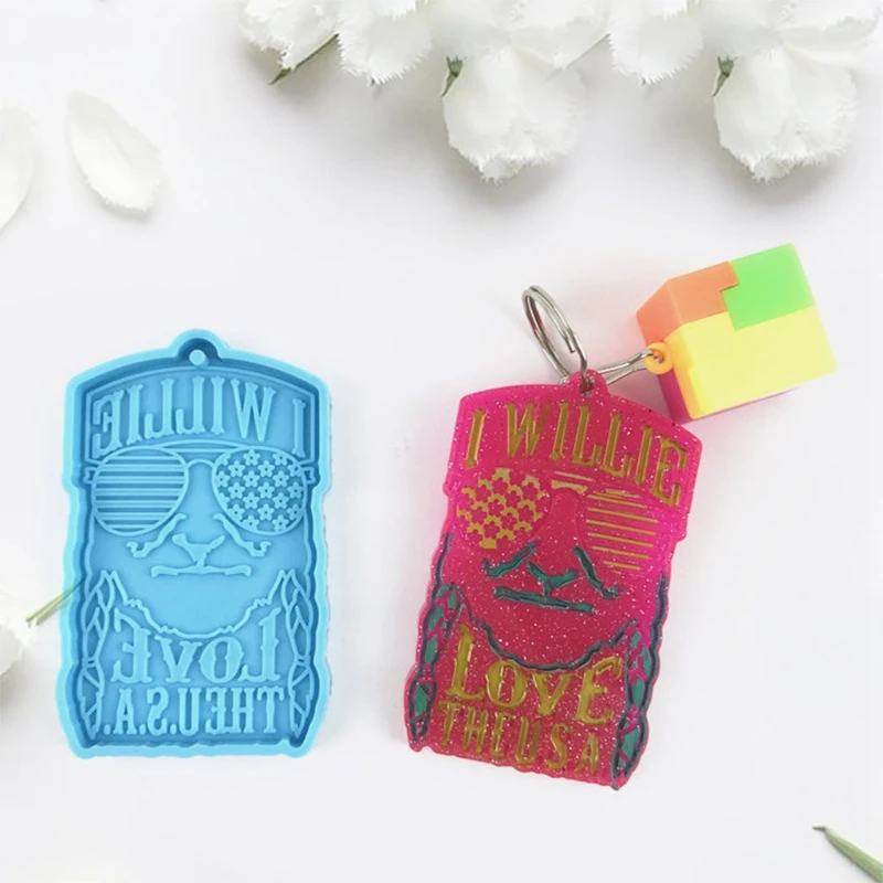 Sunglasses Flag Keychain Epoxy Resin Mold DIY Hanging Pendants Silicone Mould
Sunglasses Flag Keychain Epoxy Resin Mold DIY Hanging Pendants Silicone Mould