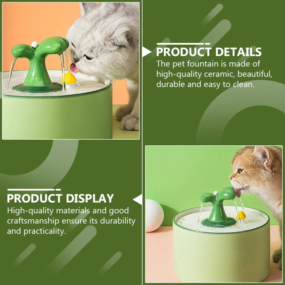 Ceramic Pet Drinking Fountain Lovely Pet Water Dispenser Practical Pet Supply
Ceramic Pet Drinking Fountain Lovely Pet Water Dispenser Practical Pet Supply