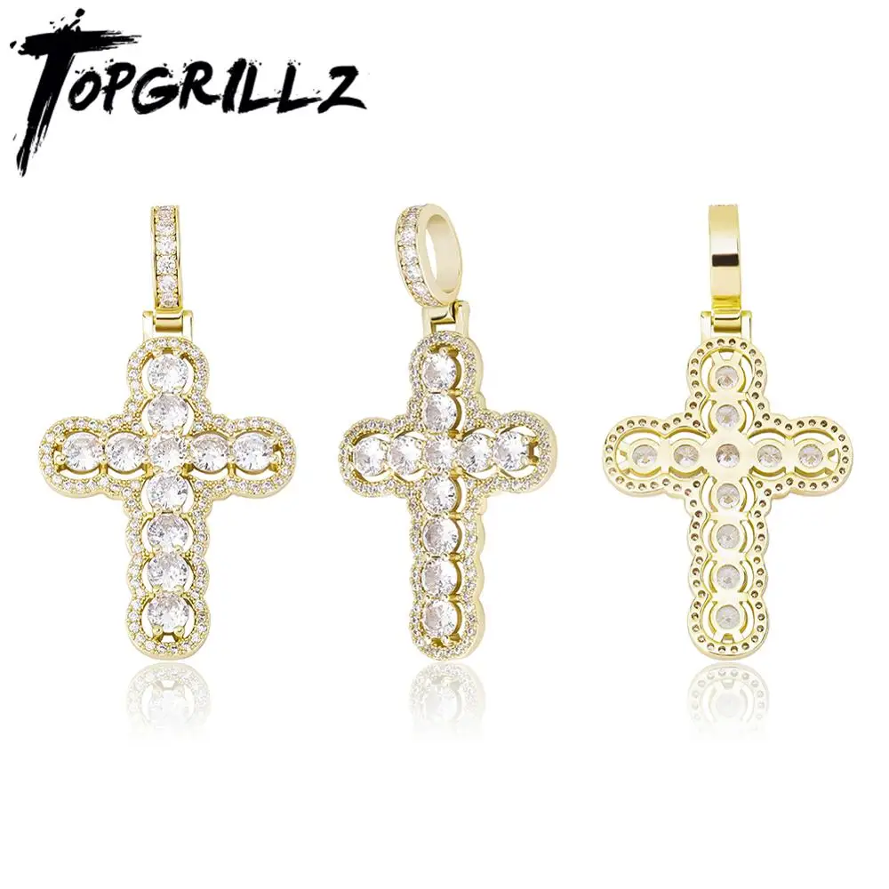 TOPGRILLZ 2020 New Hip Hop Cross Pendant High Quality Iced Out Cubic Zirconia Pendant Hip Hop Fashion Charm Jewelry Gift For Men
TOPGRILLZ 2020 New Hip Hop Cross Pendant High Quality Iced Out Cubic Zirconia Pendant Hip Hop Fashion Charm Jewelry Gift For Men