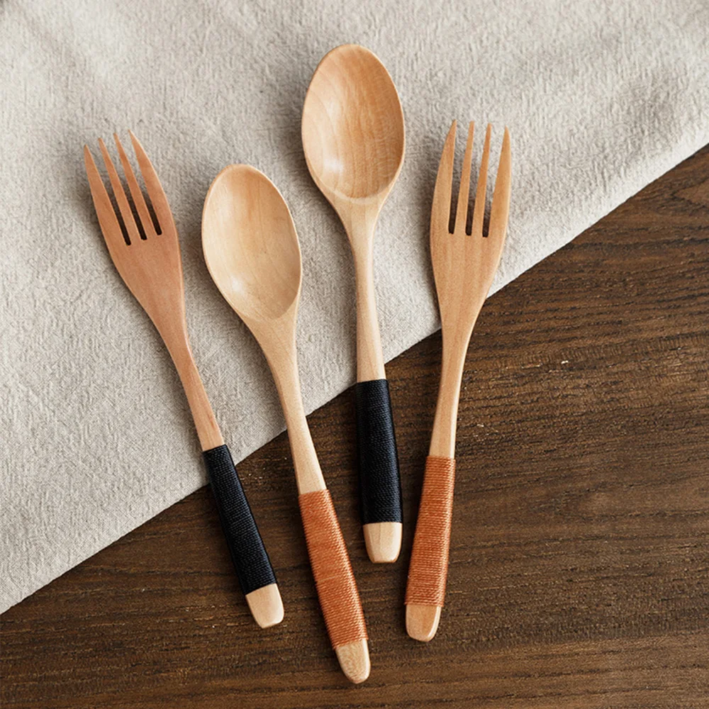 2PCS Creative Wooden Japanese Tableware Natural Wooden Spoon Kitchen Accessories Spoon Fork Two Pieces Handmade
2PCS Creative Wooden Japanese Tableware Natural Wooden Spoon Kitchen Accessories Spoon Fork Two Pieces Handmade