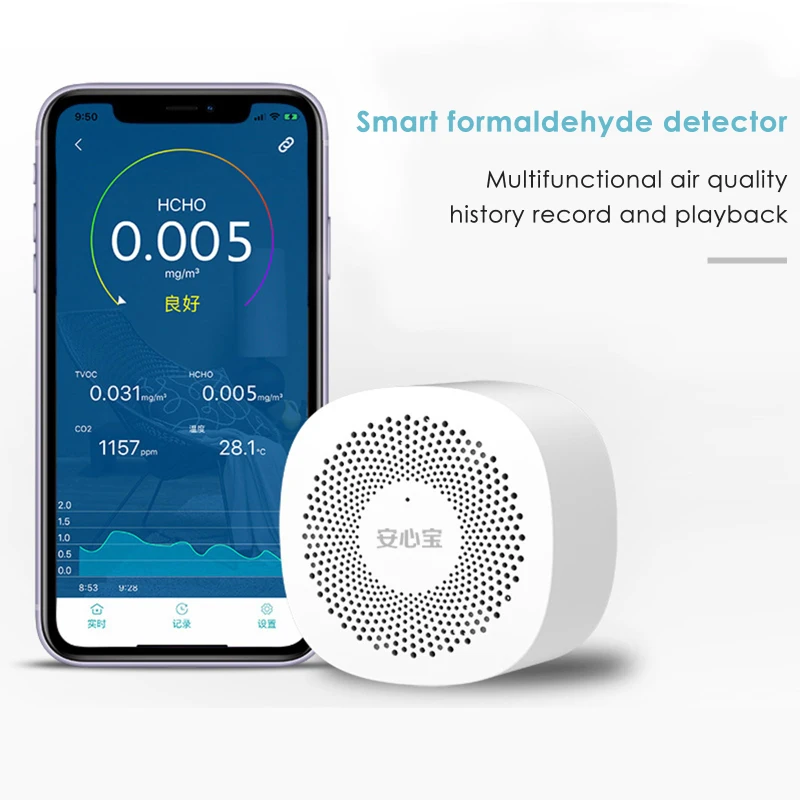 Carbon Dioxide CO2 Tester Air Quality Monitor Formaldehyde Detector High Sensitive CO2 Analyzer Indoor Formaldehyde Meter Tools
Carbon Dioxide CO2 Tester Air Quality Monitor Formaldehyde Detector High Sensitive CO2 Analyzer Indoor Formaldehyde Meter Tools