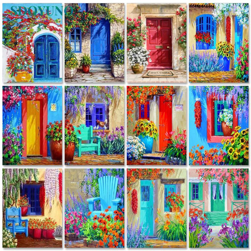 SDOYUNO Acrylic Paint By Numbers Door Scenery Oil Painting By Numbers On Canvas 40x50cm Landscape Frameless DIY Home Decor Gift
SDOYUNO Acrylic Paint By Numbers Door Scenery Oil Painting By Numbers On Canvas 40x50cm Landscape Frameless DIY Home Decor Gift