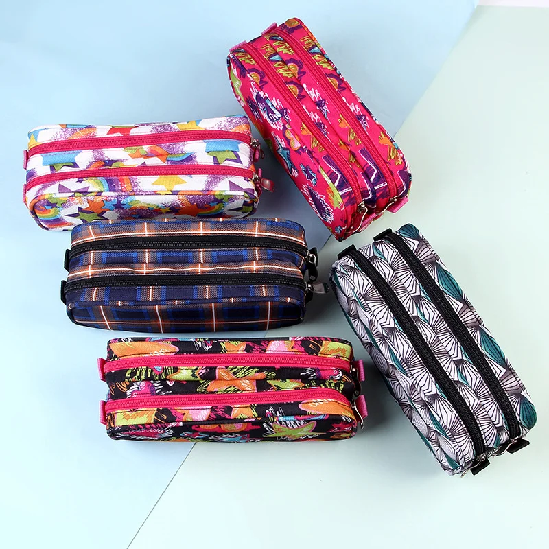 Double-layer Oxford cloth pencil case cute large capacity pen case Student pencil bag Double zipper color pen bag gifts for kids
Double-layer Oxford cloth pencil case cute large capacity pen case Student pencil bag Double zipper color pen bag gifts for kids