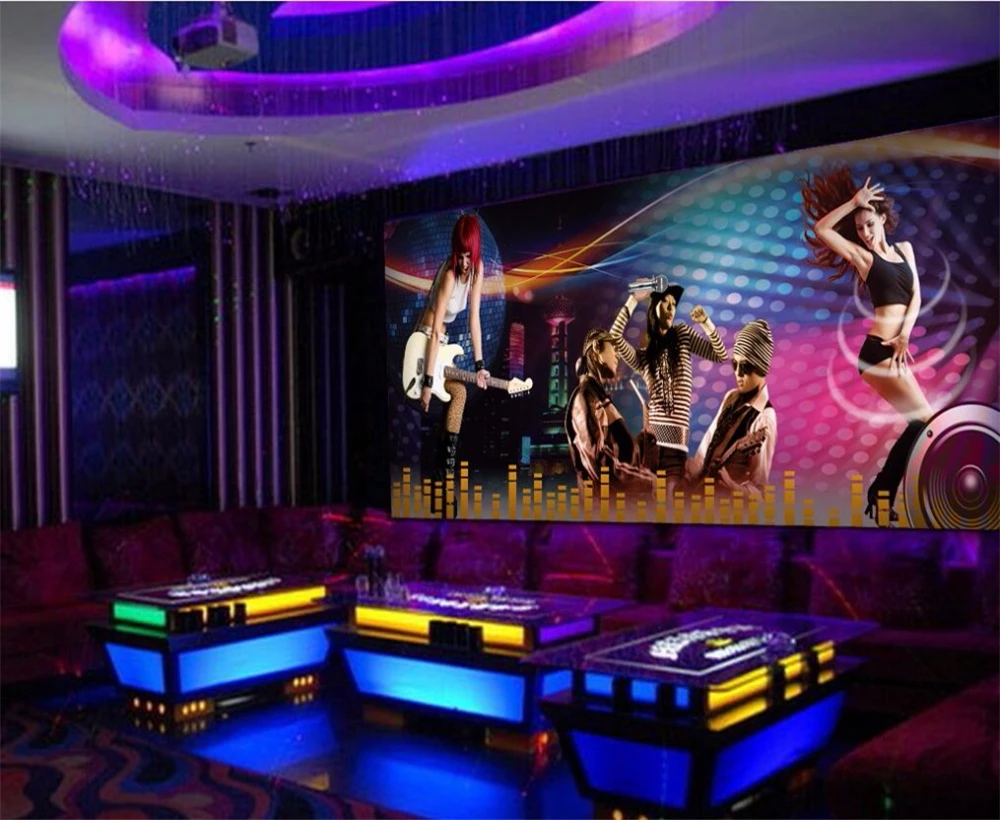 beibehang Large custom wall wallpaper cool nightclub singing personality beauty ktv background wall fine decorative painting
beibehang Large custom wall wallpaper cool nightclub singing personality beauty ktv background wall fine decorative painting