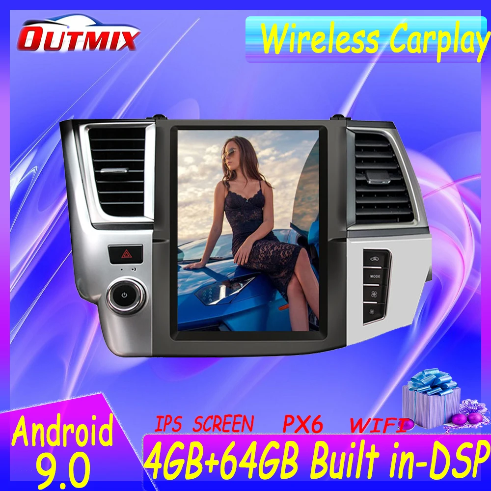 Android 9 стиль Tesla радио Автомобильные GPS навигация для Toyota Highlander 2014-2019 odtwarnage мультимедийный магнитофон
Android 9 стиль Tesla радио Автомобильные GPS навигация для Toyota Highlander 2014-2019 odtwarnage мультимедийный магнитофон