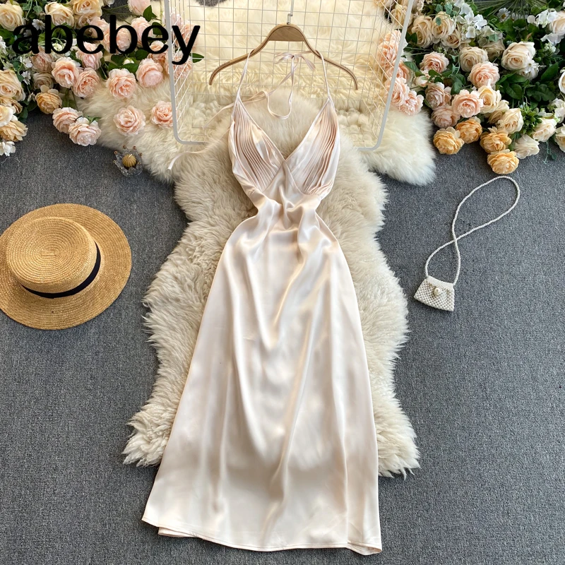 boho Spaghetti Strap strapless Sleeveless Beach Long Dress Pleated Backless solid Sexy Club Dresses A LIne Vestido
boho Spaghetti Strap strapless Sleeveless Beach Long Dress Pleated Backless solid Sexy Club Dresses A LIne Vestido