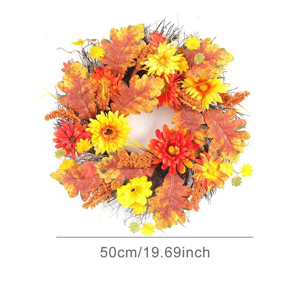 Artificial Maple Leaves Fall Wreath Maple Leaf Silk Door Wreath Garland Durable Wreath For Home Garden Decoration
Artificial Maple Leaves Fall Wreath Maple Leaf Silk Door Wreath Garland Durable Wreath For Home Garden Decoration