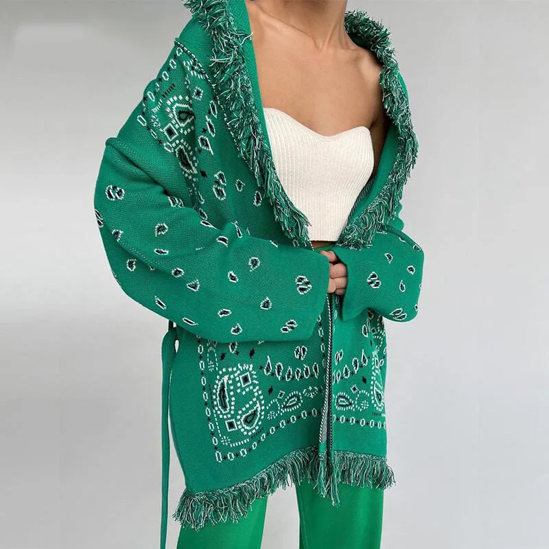 PRIMADONNA 2021 Autumn Winter V Neck Loose Cardigan Knitted Women Green Fashion Oversized With Sashes Long Sleeve Casual Sweater
PRIMADONNA 2021 Autumn Winter V Neck Loose Cardigan Knitted Women Green Fashion Oversized With Sashes Long Sleeve Casual Sweater