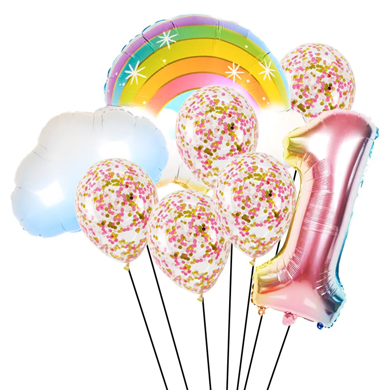 Cute Cartoon Rainbow Cloud Foil Balloon 32 inch Number Ball Summer Party Birthday Party Decoration Kids Baby Shower Toy Globos 
Cute Cartoon Rainbow Cloud Foil Balloon 32 inch Number Ball Summer Party Birthday Party Decoration Kids Baby Shower Toy Globos