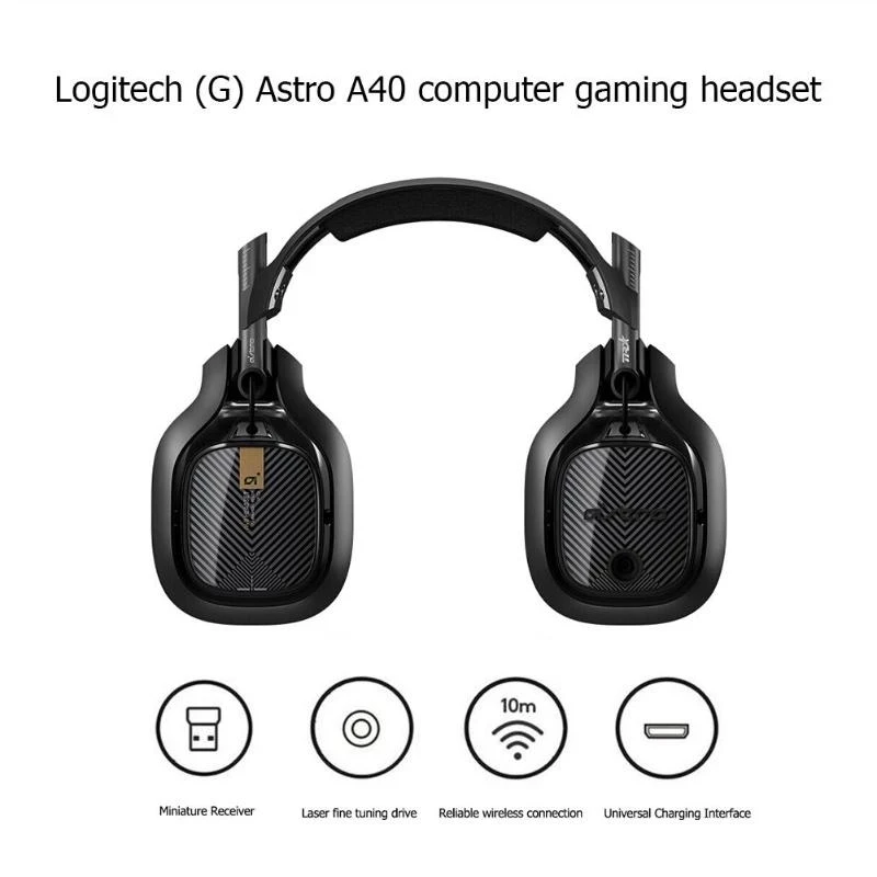 Акция Logitech Astro A40 Проводная игровая гарнитура 7 1 Канальные Игровые наушники с